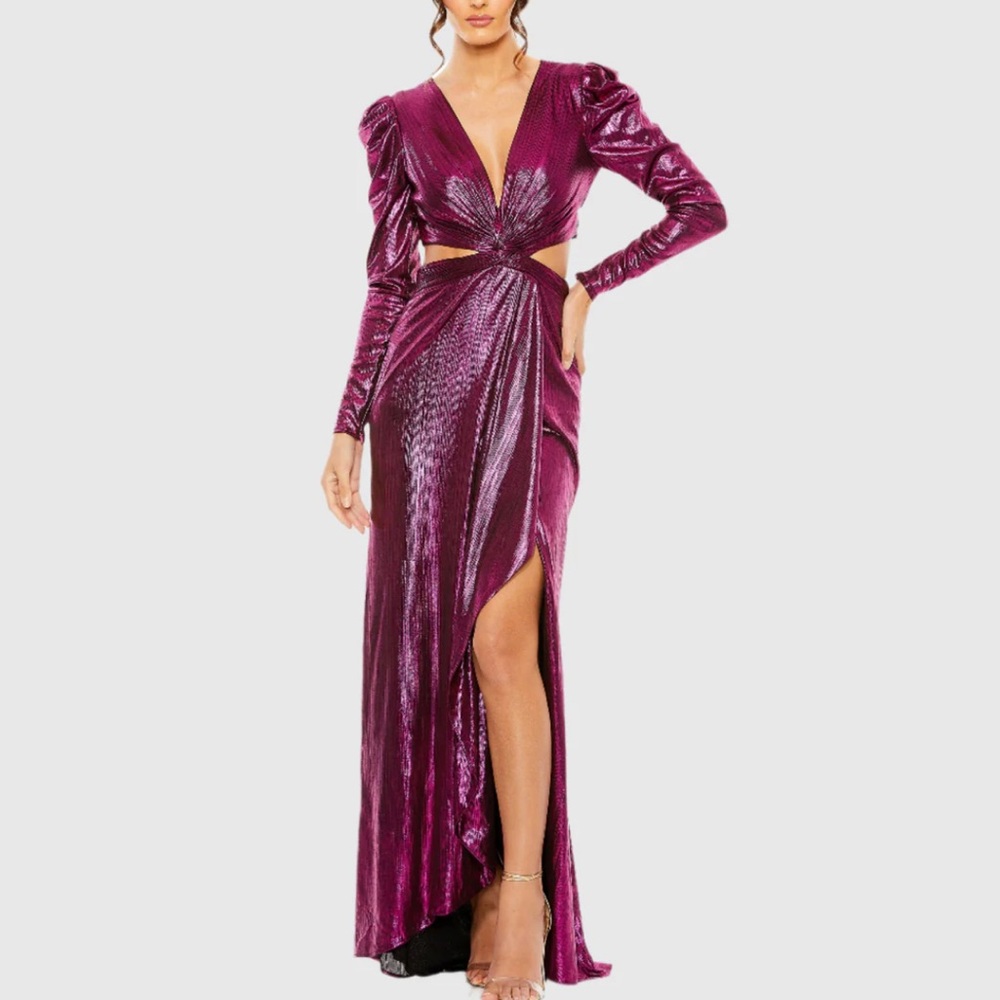 MAC DUGGAL SZ 4 FUCHSIA EVENING HOWN PROM FORMAL WOMEN’S DRESS NWT
